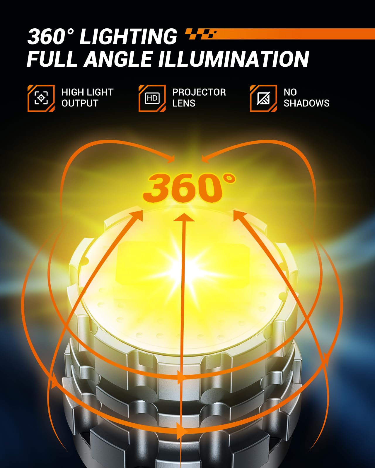 SEALIGHT 194 LED Bulb Amber License Plate Light, 168 W5W 2825 T10 LED Light Bulb Replacement Bulbs for Dome Map Door Courtesy Dash Lights, Pack of 6 - Image 5