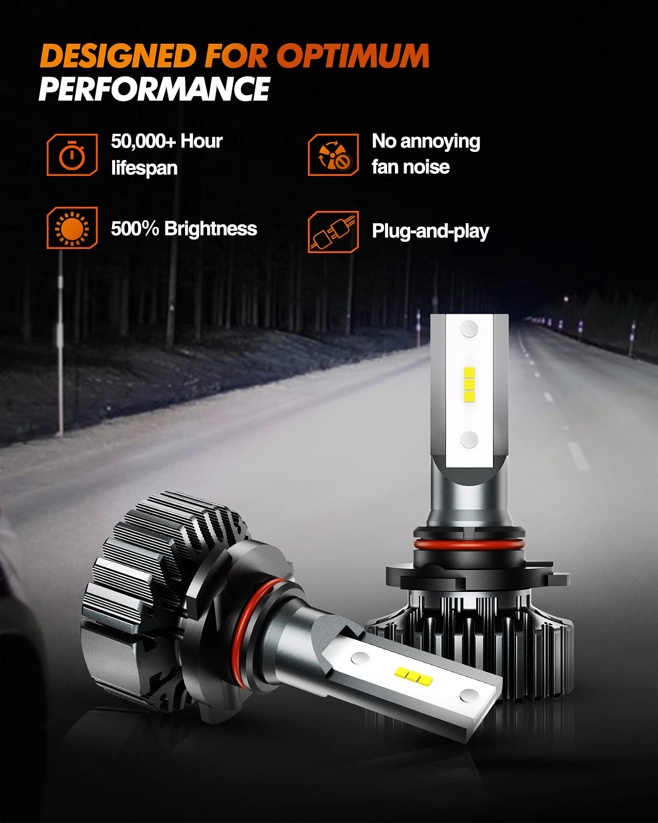 SEALIGHT 9005 9006 Bulbs 64000LM Fog light, 3 min Plug and Play, 1:1 Size, Pack of 4 - Image 4