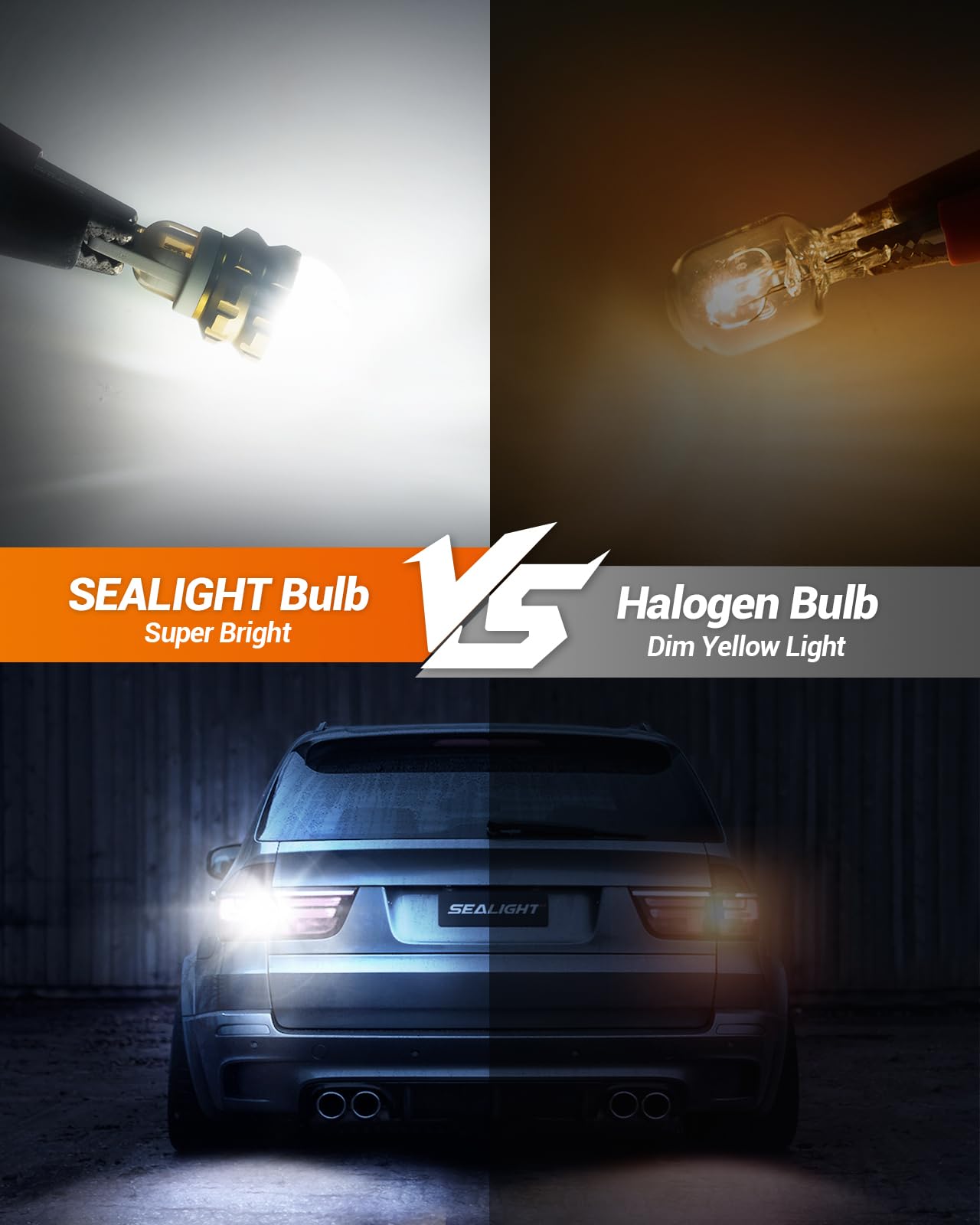 SEALIGHT 912 921 LED Bulb Reverse Light Super Bright 3020SMD Canbus Error Free T15 LED Backup Lights for 906 916 W16W 912 LED Bulb with 360° HD Projector, 6000K White, Pack of 2 - Image 4