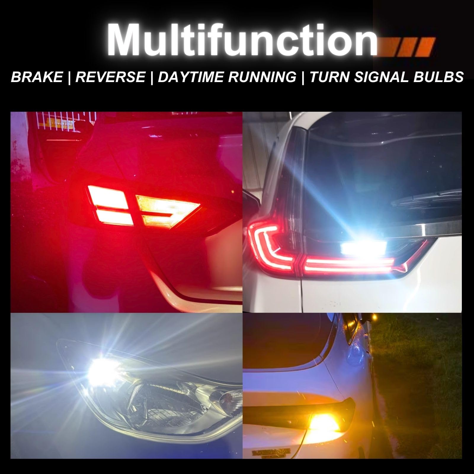 SEALIGHT LED Backup Reverse Light Bulb, 3157 LED Bulb White, 6000K Super Bright, Brake Parking Light With Projector Lens, 3156 3056 3457 4157 3157NA Plug N Play, Daytime Running Light Modules, 2 PCs - Image 6