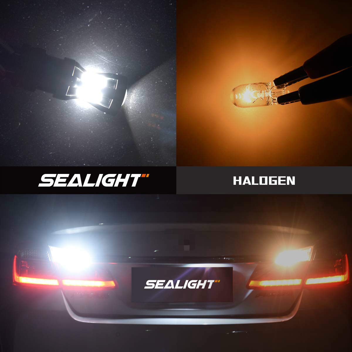 SEALIGHT LED Backup Reverse Light Bulb, 3157 LED Bulb White, 6000K Super Bright, Brake Parking Light With Projector Lens, 3156 3056 3457 4157 3157NA Plug N Play, Daytime Running Light Modules, 2 PCs - Image 8