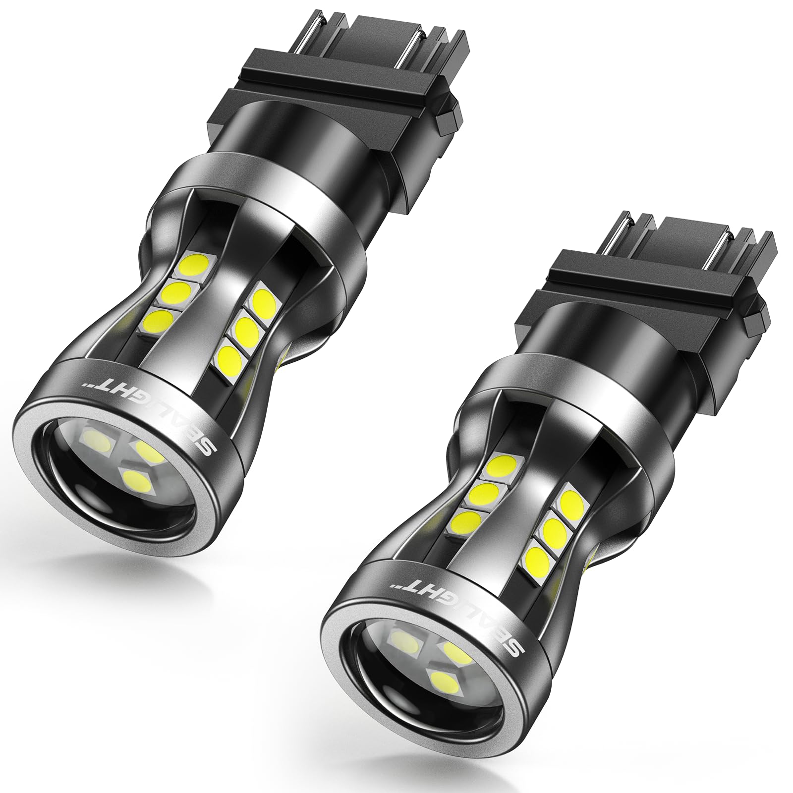 SEALIGHT LED Backup Reverse Light Bulb, 3157 LED Bulb White, 6000K Super Bright, Brake Parking Light With Projector Lens, 3156 3056 3457 4157 3157NA Plug N Play, Daytime Running Light Modules, 2 PCs - Image 9